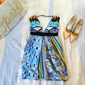 XOXO Plunge Neck Cocktail Dress